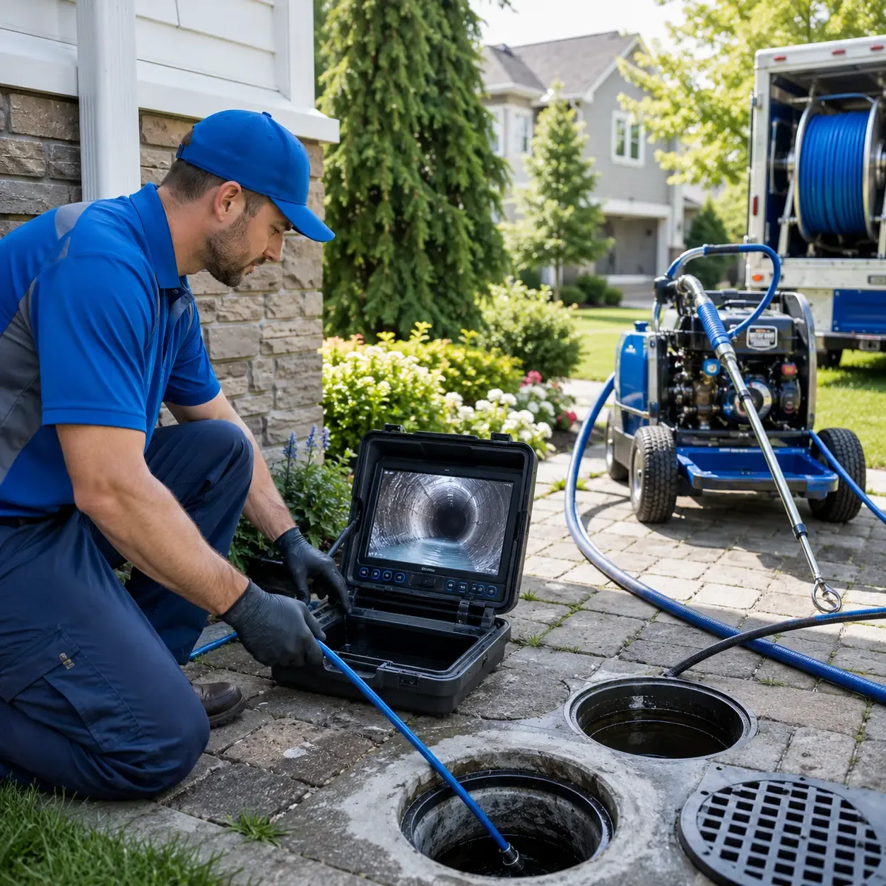 Outdoor drain cleaning professionals serving Comfort, WV