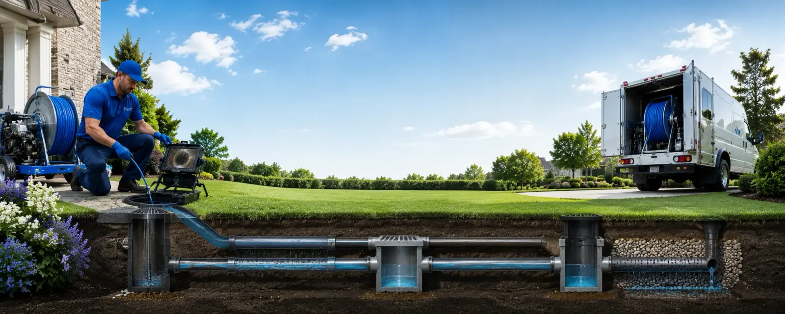 Outdoor drain cleaning information for Comfort, WV